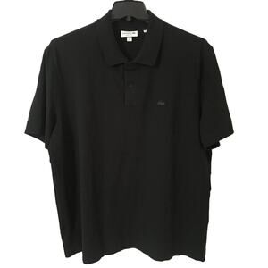 Lacoste Regular Fit, Movement Polo Shirt, Black FR 8 US 3XL Soft Cotton Blend